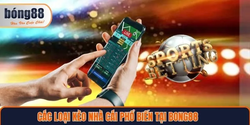 Các loại kèo nhà cái cá cược phổ biến tại Bong88